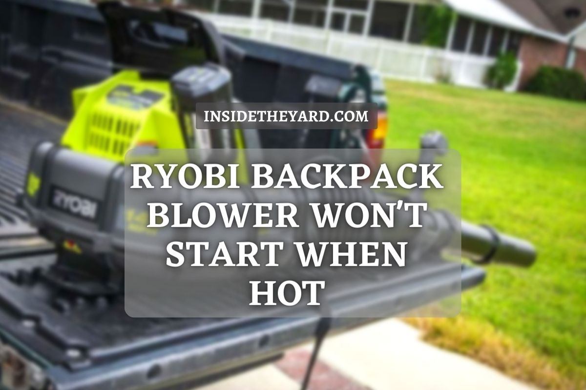 4 Reasons Behind Ryobi Backpack Blower Won't Start When Hot